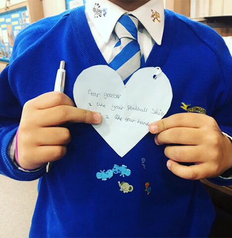 Children running together