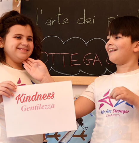 Children running together