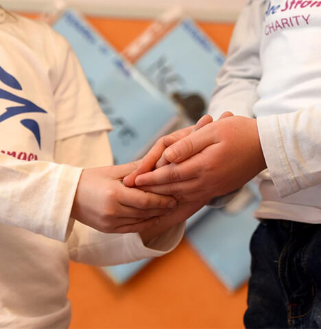 Children running together
