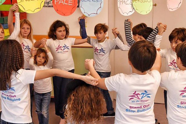 Children playing in a circle