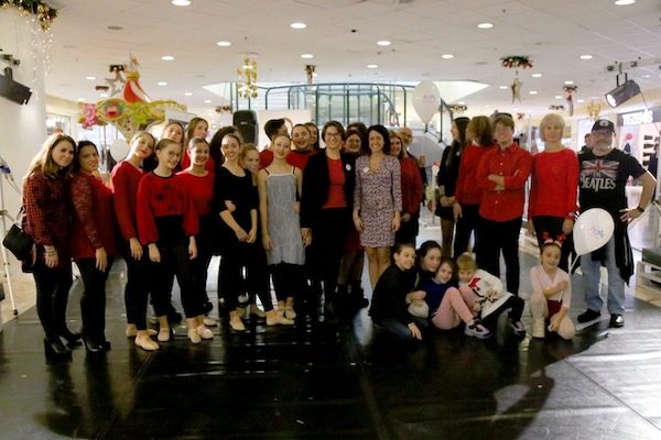 A group of people at an event